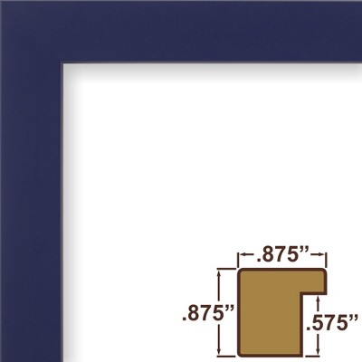 Classic Blue 8x10 Wood Wall Picture Frame