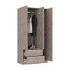 Chery Life Austral 3 Door Armoire with Drawers, Shelves, and Hanging Rod - 4 of 4