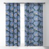 Emanuela Carratoni Moody Blue Garden Set of 2 Panel Sheer Window Curtain - Deny Designs - image 3 of 4