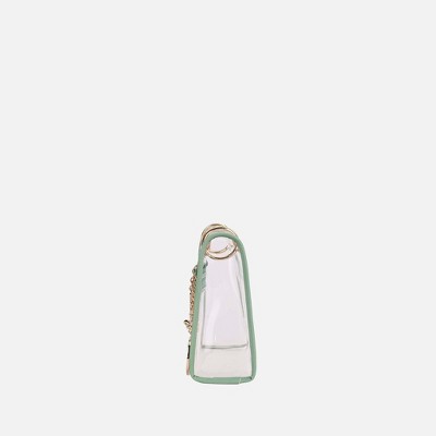 MKF Collection Gia Clear Crossbody Bag for Women by Mia K - Mint — фото 6