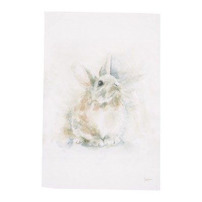 C&F Home Snow Rabbit Cotton Printed Flour Sack Kitchen Towel