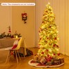 Tangkula 6/7.5/9 FT Pre-Lit Artificial Christmas Tree Snow Flocked Hinged Xmas Tree - 3 of 4