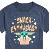 Men's - Star Wars - The Mandalorian Snack Enthusiast Grogu Short Sleeve Graphic T-Shirt - 2 of 4