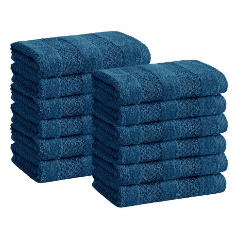 12pk Quick Dry Washcloth Set Blue - Cannon : Target