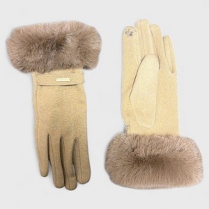 London Fog Women’s Touchscreen Gloves – Warm Faux Fur Cuff Winter Dress Gloves, Soft Lined, Elegant Cold Weather Tech Gloves - 1 of 4