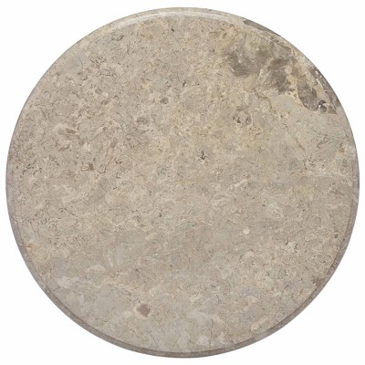 vidaXL Table Top Gray Ø23.6"x1" Marble