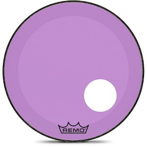 Remo Powerstroke P3 Colortone Purple Resonant Bass Drum Head - 1 of 2