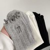 Anna-Kaci Women's 6-Pack Ruffle Trim Crew Socks with Ribbed Texture and Delicate Bow Accent - 3 of 4