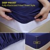 PiccoCasa Waterproof Fitted Sheet Elastic Band 14' Deep Mattress Protector Cover 1 Pc - 2 of 4