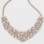SUGARFIX by BaubleBar Pearl Statement Necklace - Gold