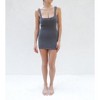Women's Merino Blend Sage Short Tank Dress in Almond by Tomorrow Studio - 3 of 4