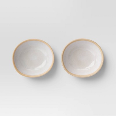 2pk 3.5 fl oz Melamine Mini Snack Bowl Ivory - Threshold™