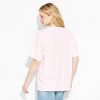 Women's Bermuda Oversized Short Sleeve Graphic T-Shirt - Pink - 2 of 3