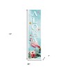 HomeRoots 36" Blue And White Solid Wood Tropical Flamingo Aloha Porch Sign - 3 of 4