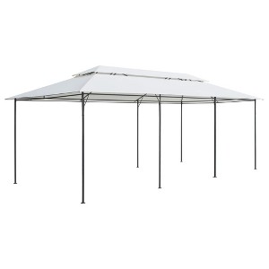 vidaXL Gazebo White Tubular steel Large UV-resistant materials Gazebo - 1 of 2