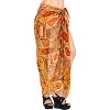 LA LEELA Women's Beachwear Summer Bikini Wrap Sarong Swim Cover Up Skirt Swimwear Swimsuit Beach Wraps Coverups for Women One Size Gold,Abstract - 3 of 4
