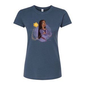 Women's - Disney - Asha And Star Fitted Graphic T-Shirt - 1 of 3