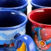 Gibson Home Beachcomber 4 Piece 16 Ounce Stoneware Mug Set in Assorted Designs - 3 of 4