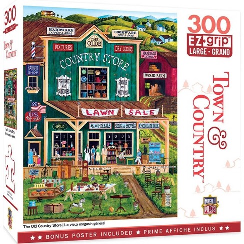 Masterpieces Inc The Old Country Store 300 Piece Large Ez Grip Jigsaw Puzzle Target