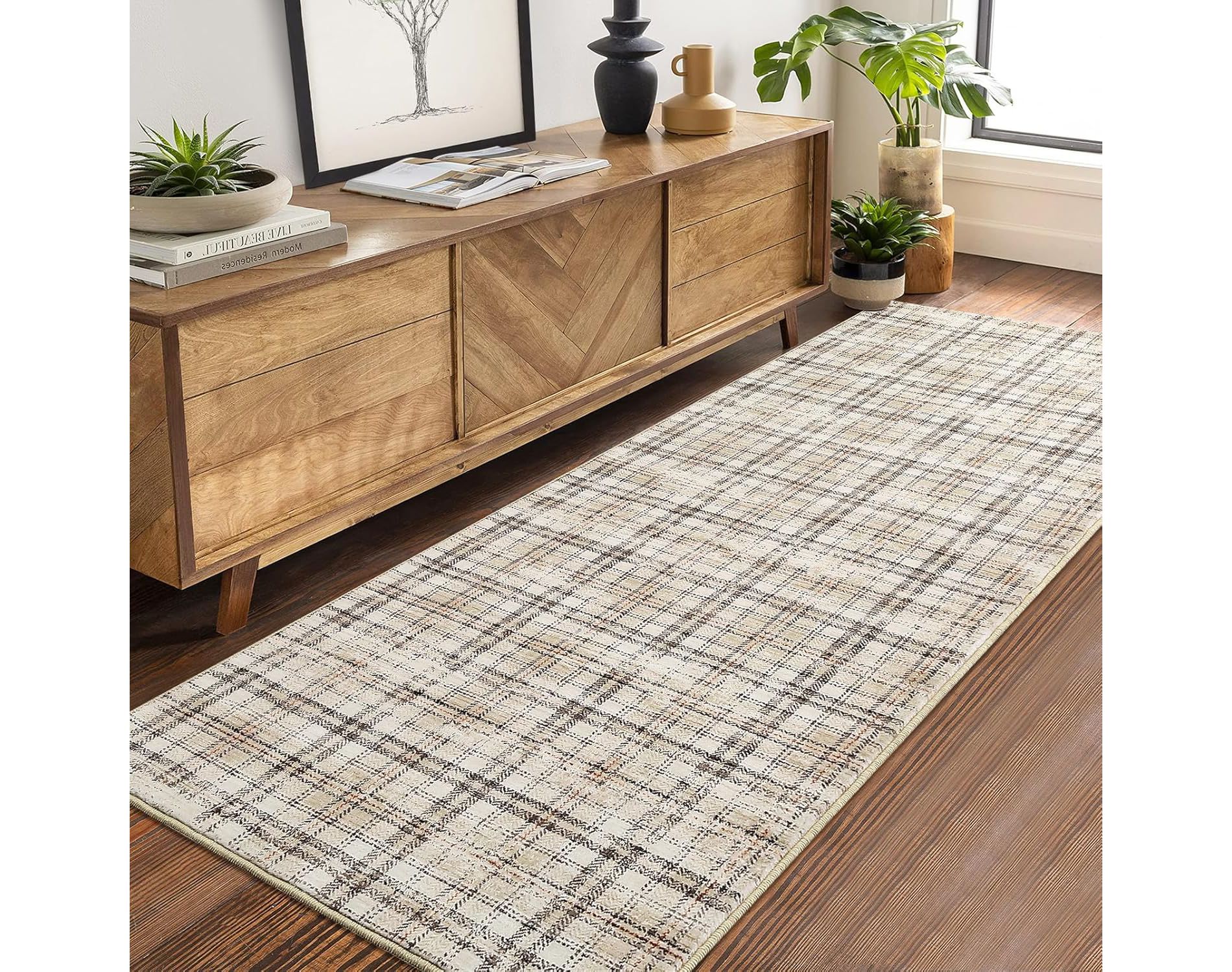 Hallway Runner Rug Washable Vintage Distressed Area Rugs Non Slip Laundry Rug Runner Floor Carpet Runners for Hallways Entryway Laundry
