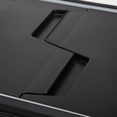 Clear and Black Portable File Box Organizer Set, 4-Pack