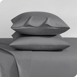 400 Thread Count Organic Cotton Sateen Pillowcase Set by Bare Home - 1 of 4