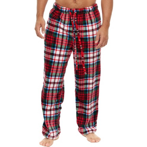 Alexander Del Rossa Men's Plush Pajama Pants With Pockets, Lounge ...