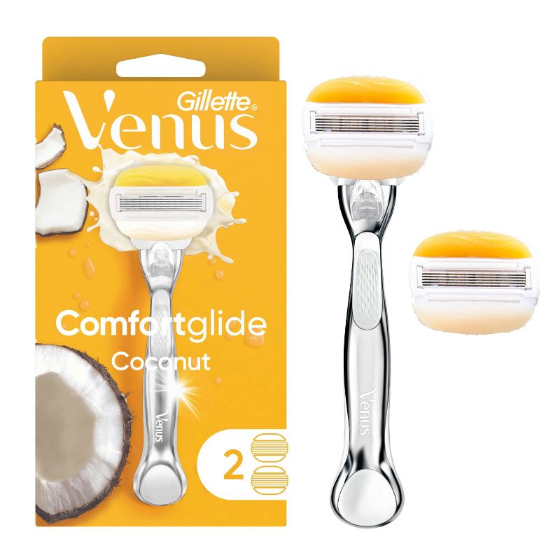 Venus Comfortglide with Olay Coconut Women&#39;s Razor + 2 Razor Blade Refills, 1 of 14