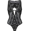 LASCANA Women's Plunge Lace Underwire Teddy Floral - image 4 of 4