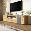 KTMBDW Modern Design TV Stands, Media Console with Storage Cabinets,TV cabinet for Living room - 3 of 4