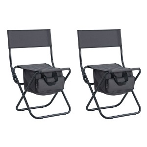 3-Piece Folding Table and Chairs Set for Indoor and Outdoor Use - 1 of 4