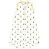 Hudson Baby Infant Girl Cotton Long-Sleeve Wearable Sleeping Bag, Sack, Blanket, Daisy Bee Sleeveless - 4 of 4