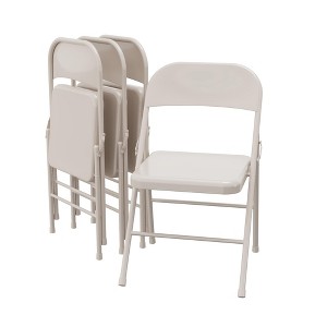 Portable Heavy Duty Camping Chairs with 350Lbs Capacity, Comfortable Padded Seat & Ergonomic Back Support - 1 of 4