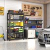 Syemin Utility Storage Shelves 5-Layer Metal Storage Rack, Adjustable Height Storage Rack, Heavy-Duty Garage Shelving Units, Black, 35.4"*15.7"*71.2" - 2 of 4
