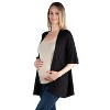 24seven Comfort Apparel Women's Maternity Open Front Cardigan - 2 of 4