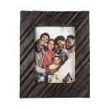 Carved Diagonal 5X7 Wood Photo Frame - Foreside Home & Garden