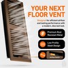 2X10 Floor Vent Cover Floor Register with Mesh Cover Trap, Heat and Air, Walkable Metal Floor Vent for HVAC Duct, Contemporary, Oiled Bronze - 3 of 4