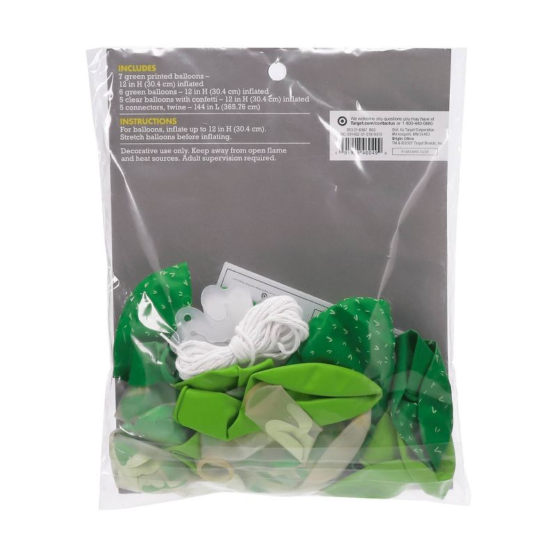18ct Cactus Balloons Arch Green/Yellow/Off White - Spritz&#8482;, 3 of 4