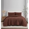 Brooklyn Loom 3pc Full/Queen Flax Linen Quilts Brown - 3 of 4