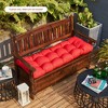 ARTPLAN Outdoor 48 Inch Bench Cushion Tufted for Outdoor Furniture, 48"x18"x4" Wicker Patio Loveseat Cushion All Weather - 2 of 4