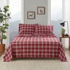 Sapphtopaz Bedding Set, Cotton Flannel Brushed on Both Sides Bedding Set 1 Fitted Sheet, 1 Flat Sheet, and Pillowcases, Machine Washable - 4 of 4