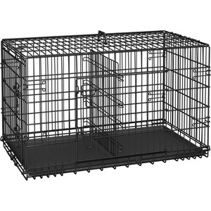 Yaheetech Metal Dog Crate for Small to Medium-Sized Dogs, Black - 1 of 4