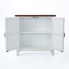 Sideboard Buffets Cabinet with Boho Style, Accent Storage Cabinet with 2 Relief Cabinet Doors, Modern Coffee Bar Cabinet for Living Room, Dinning Room - 4 of 4