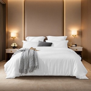 SEVOBAL Quilts Solid Color Oversized Duvet Cover Set Duvet Insert Quilted Comforters All Season Duvet Down Alternative Bedding, White, 104"*90"*1" - 1 of 4