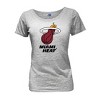 NBA Miami Heat Women's Short Sleeve Burnout Scoop T-Shirt - 2 of 4