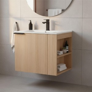 Fine Fixtures Elmridge Modern Bathroom Vanity with White Ceramic Sink - 1 of 4