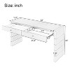 Infurnic Decorative Storage Cabinets Console Table with Storage, Wooden Table with 2 Drawers for Entryway, Hallway, Living Room, Black, 22"*15.7"*30" - 3 of 4