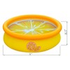 JLeisure Sun Club 3D Orange 5 Foot Round Easy to Set Up Above Ground Inflatable Kiddie Swimming Pool with Built in Drain Plug, 6 Pack, Orange - 3 of 4