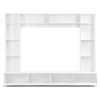 NicBex Minimalist Entertainment Wall Unit Set with Bridge TV Stand with Adjustable Shelves Media Console with Ample Storage for Living Room - 3 of 4