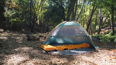 Intex Orange TPU Camping Sleeping Mat with USB Pump